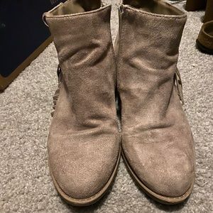 Adorable taupe booties
